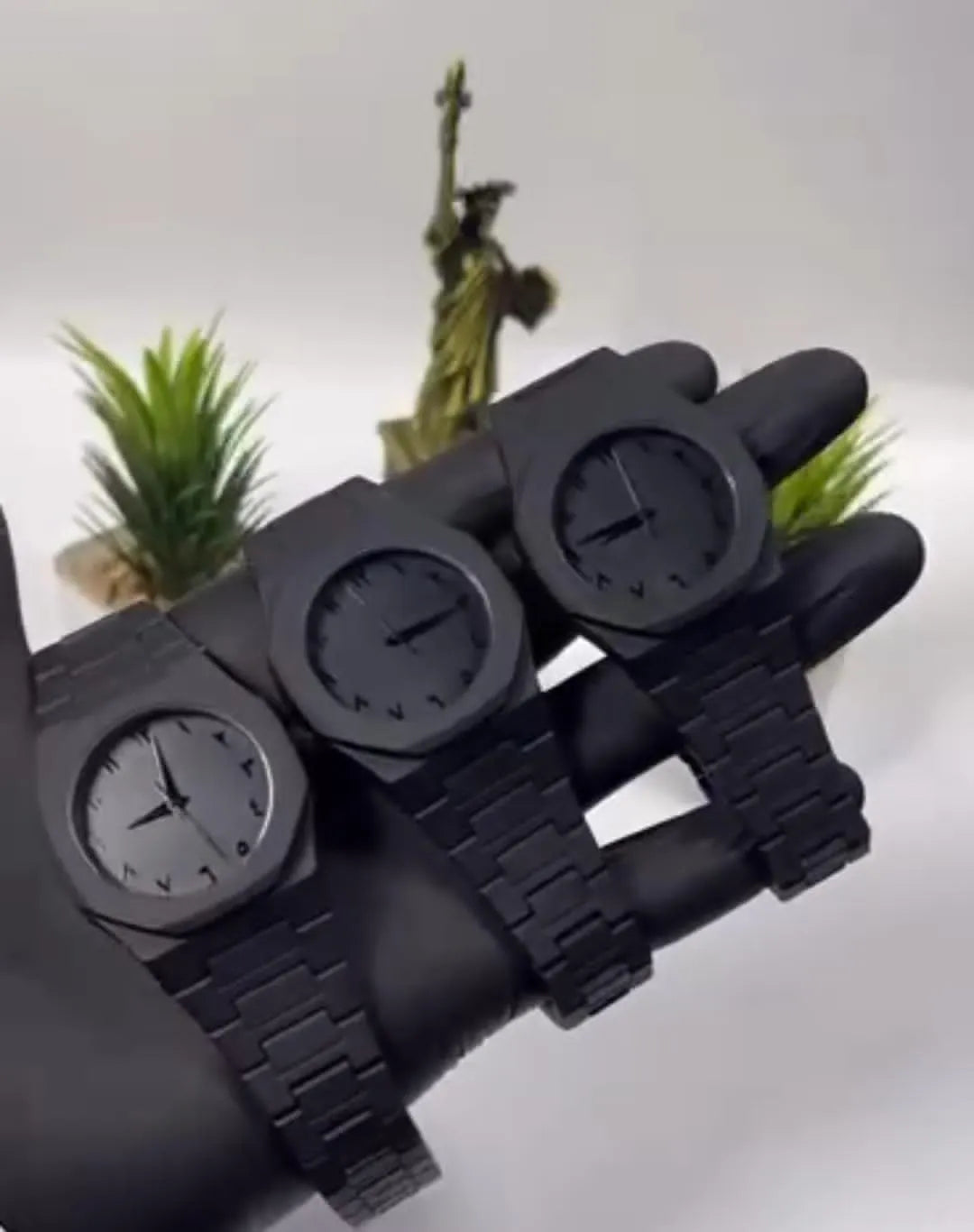 Arabic Aura Watch Best for Men & Boys - Black Color - Without Box Art # M247-B.Aur-90500WoB-001