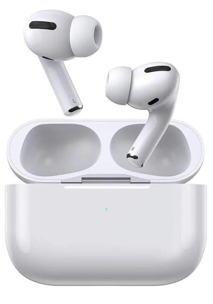 White Bluetooth 5.0 Earbuds with Case.